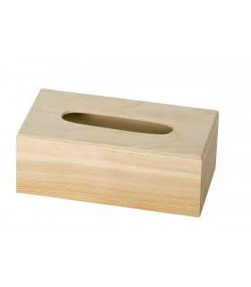 Caja pañuelos de madera Artemio 25x13x9 CM