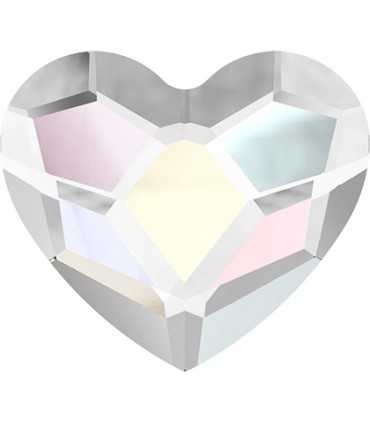 HEART FLAT BACK MINI SWAROVSKI 10 MM 2 UNIDADES