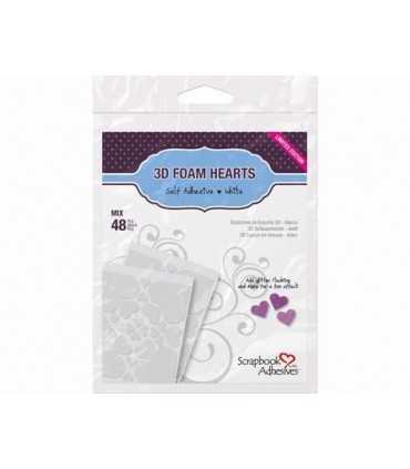 3D FOAM MIX CORAZONES AUTO ADHESIVOS 2 MM 48 UD