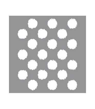 PLANTILLA AMERICANA LUNARES BORROSOS 30x30 CM