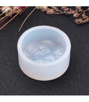MOLDE FLEXIBLE SILICONA REDONDO 37,5x17 MM