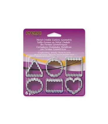 CORTADORES METÁLICOS GEOMET CRINKLE SCULPEY 6 UD
