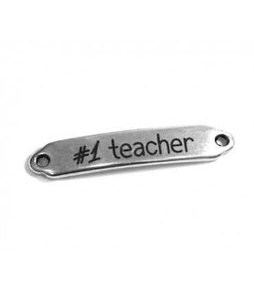 PLACA PULSERA ZAMAK TEACHER  UD
