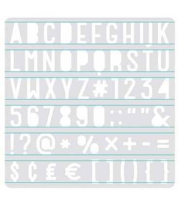 PLANTILLA SANS SERIFF 7x7 PULGADAS PARA HEATWAVE