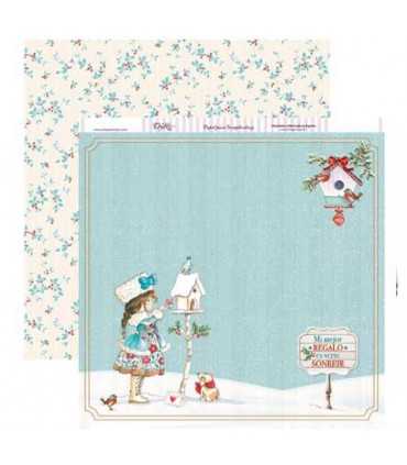 PAPEL SCRAP 2 CARAS 30,5x30,5 CM  VERTE SONREIR