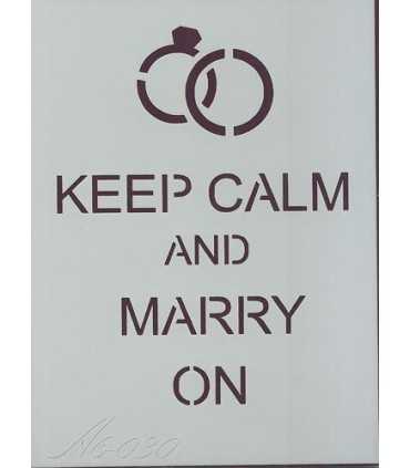 PLANTILLA STENCIL DAYKA A6 15x10 CM MARRY ON