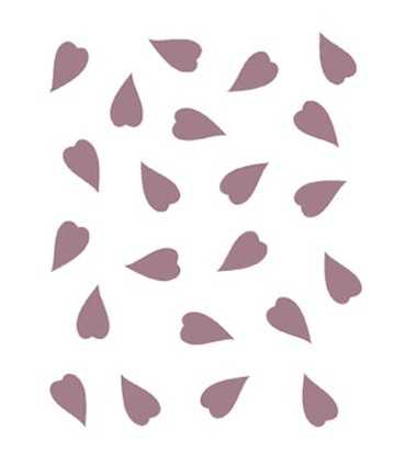 PLANTILLA STENCIL DAYKA A5 15x21 CM CORAZONES