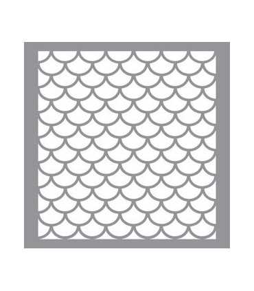 PLANTILLA AMERICANA ESCAMAS DE PEZ 30x30 CM