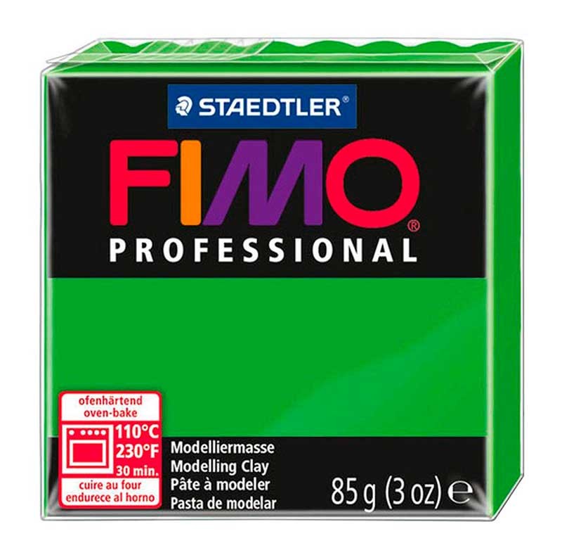 FIMO PROFESSIONAL STAEDTLER PASTILLA DE 85 GRAMOS : FIMO PROFESIONAL:5 VERDE HIERBA