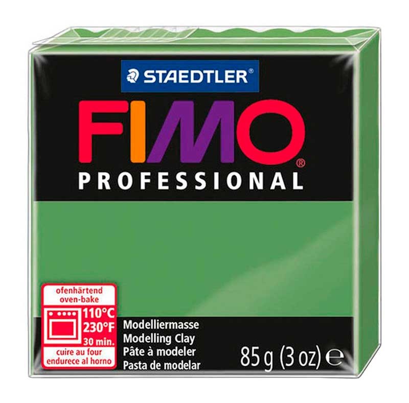 FIMO PROFESSIONAL STAEDTLER PASTILLA DE 85 GRAMOS : FIMO PROFESIONAL:57 VERDE HOJA