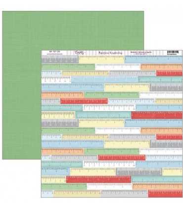 PAPEL SCRAP DAYKA 2 CARAS 30,5x30,5cm SCHOOL 334