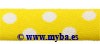 CINTA BIES ESPAGUETI LUNARES 7 MM 3 M AP : color:Amarillo