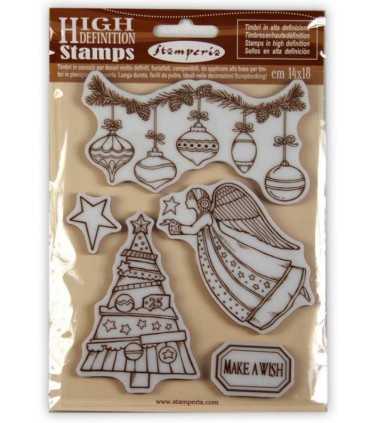 SELLOS CAUCHO STAMPERIA MAKE A WISH ANGEL 5 UD