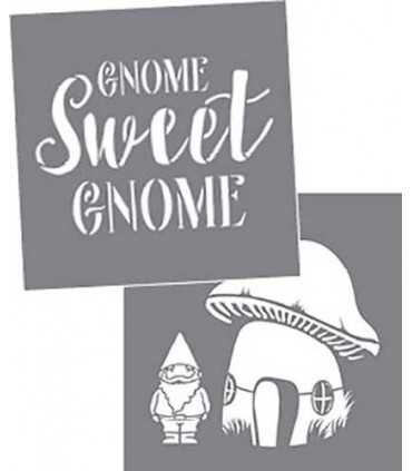 PLANTILLA AMERICANA GNOMOS 20x20 CM