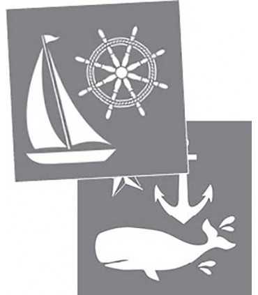 PLANTILLA AMERICANA NAÚTICO 20x20 CM