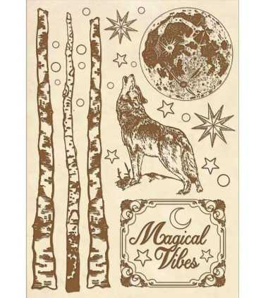 FORMAS MADERA 21x14 CM COSMOS LOBO