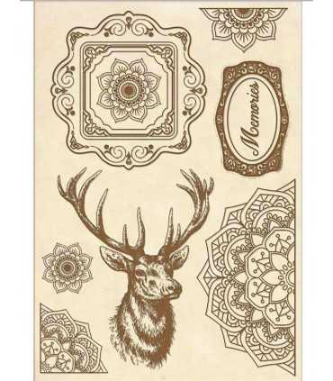 FORMAS MADERA 21x14 CM COSMOS CIERVO