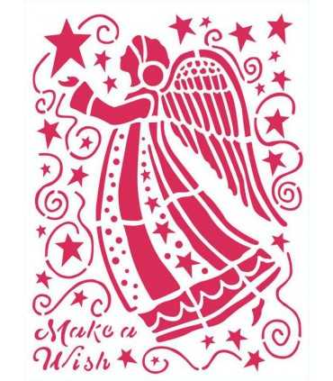 PLANTILLA STAMPERIA 20x15 CM ÁNGEL