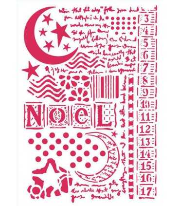 PLANTILLA STAMPERIA 21x29,7 CM LUNA ESTRELLAS