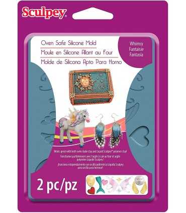 MOLDE SILICONA SCULPEY SEGURO HORNO FANTASÍA