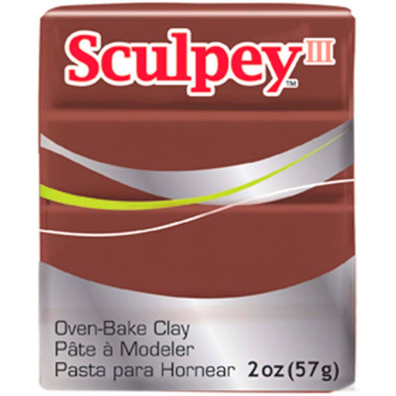 SCULPEY III PASTILLA MODELAR 56GR. PRIMERA PARTE. : Unidades:1 unidad, color:053 Chocolate