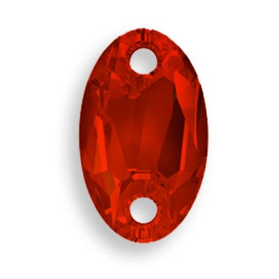 CALABROTE CRISTAL SWAROVSKI 23x14 MM 1 UNIDAD : color:Crystal Red Magma