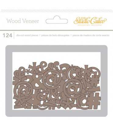 ADORNOS MADERA SÍMBOLOS PUN.  STUDIO CALICO 121 UD