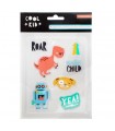 ADORNOS DE GOMA COOL KID CRATE PAPER 7 UNIDADES