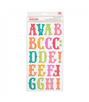 PEGATINAS ALFABETO FIESTA PARTY 4,5 CM 110  UD