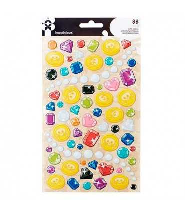 PEGATINAS SURTIDAS PIRATA PUFFY 88 UNIDADES