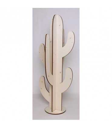 CACTUS DE PIE 3D MADERA CHOPO 50 CM