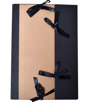 CARPETA KRAFT ARTEMIO CON CINTAS A4
