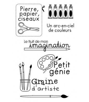 SELLOS TRANSPARENTES ARTEMIO PIEDRA, PAPEL, TIJERA