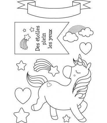 SELLOS TRANSPARENTES RAINBOW 9 UNIDADES