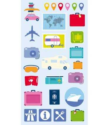 PEGATINAS PUFFIES VACACIONES VIAJES ARTEMIO 27 UD