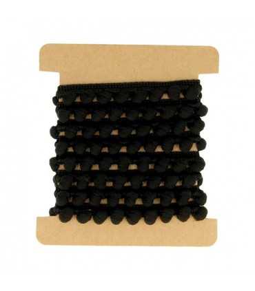 CINTAS POMPONES ARTEMIO 1 METRO NEGRO
