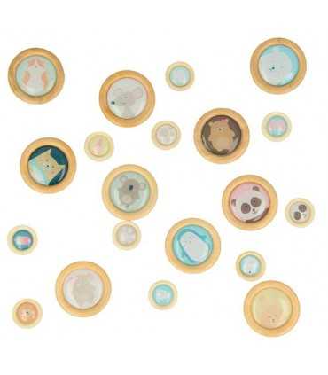 BOTONES DE MADERA EPOXY ARTEMIO ADORABLE 20 ud