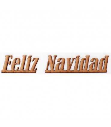 TEXTO FELIZ NAVIDAD LETRA RECTA DM 2 MM x 6 CM