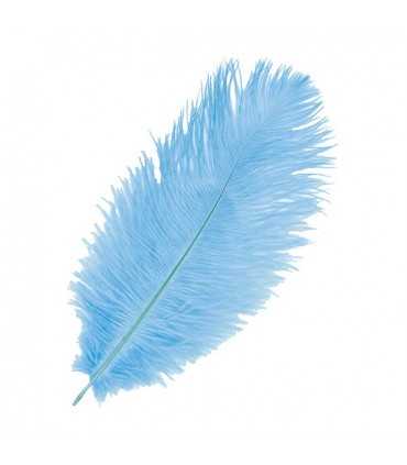 PLUMA DE AVESTRUZ ARTEMIO 30-35 CM TURQUESA 1 UD