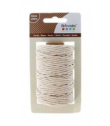 CUERDA ARTEMIO CRUDO 2 MM  x 30 METROS
