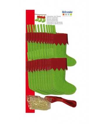 KIT BOTAS Y NÚMEROS CALENDARIO DE FIELTRO ARTEMIO