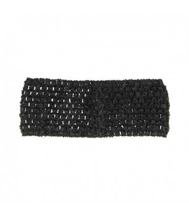 CINTURÓN GANCHILLO ARTEMIO 7 CM x 21 CM NEGRO