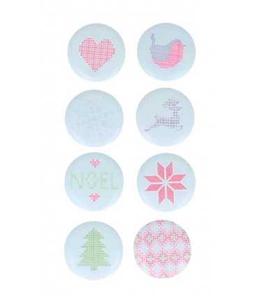 CABUCHONES MADERA 25 MM HOME SWEET HOME 8 UD