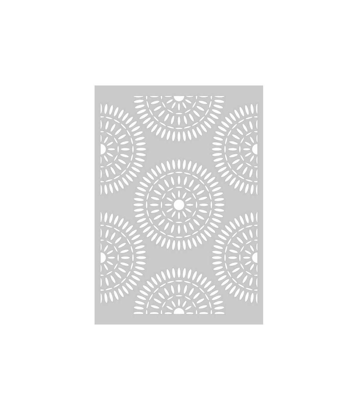 Plantilla stencil 30x30cm mosaico, ideal para decorar en tela