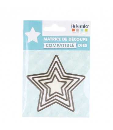 TROQUEL ARTEMIO COMPATIBLE ESTRELLAS PEQUEÑAS 4 UD
