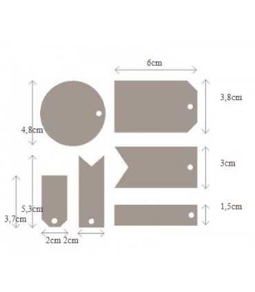 TROQUEL ARTEMIO COMPATIBLE ETIQUETAS 6 UD