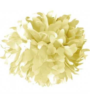 BOLA POMPÓN DE PAPEL ARTEMIO BEIGE 30 CM DIÁMETRO