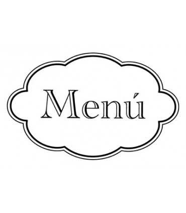 SELLO CAUCHO EN MADERA MENÚ 62x40 MM ARTEMIO