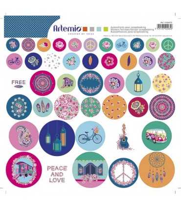 PEGATINAS ARTEMIO FLOWER POWER 30,5x30,5cm 1 UD