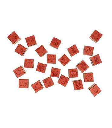 ORGANIZADOR ADVIENTO MADERA SELLOS 30x20x5 CM